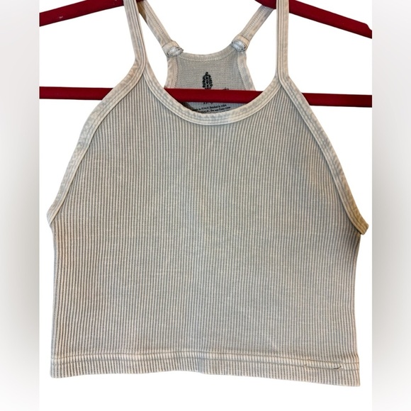 FREE PEOPLE FP MOVEMENT Happiness Runs Crop Tank Stone Eagle XS/S - Picture 7 of 9